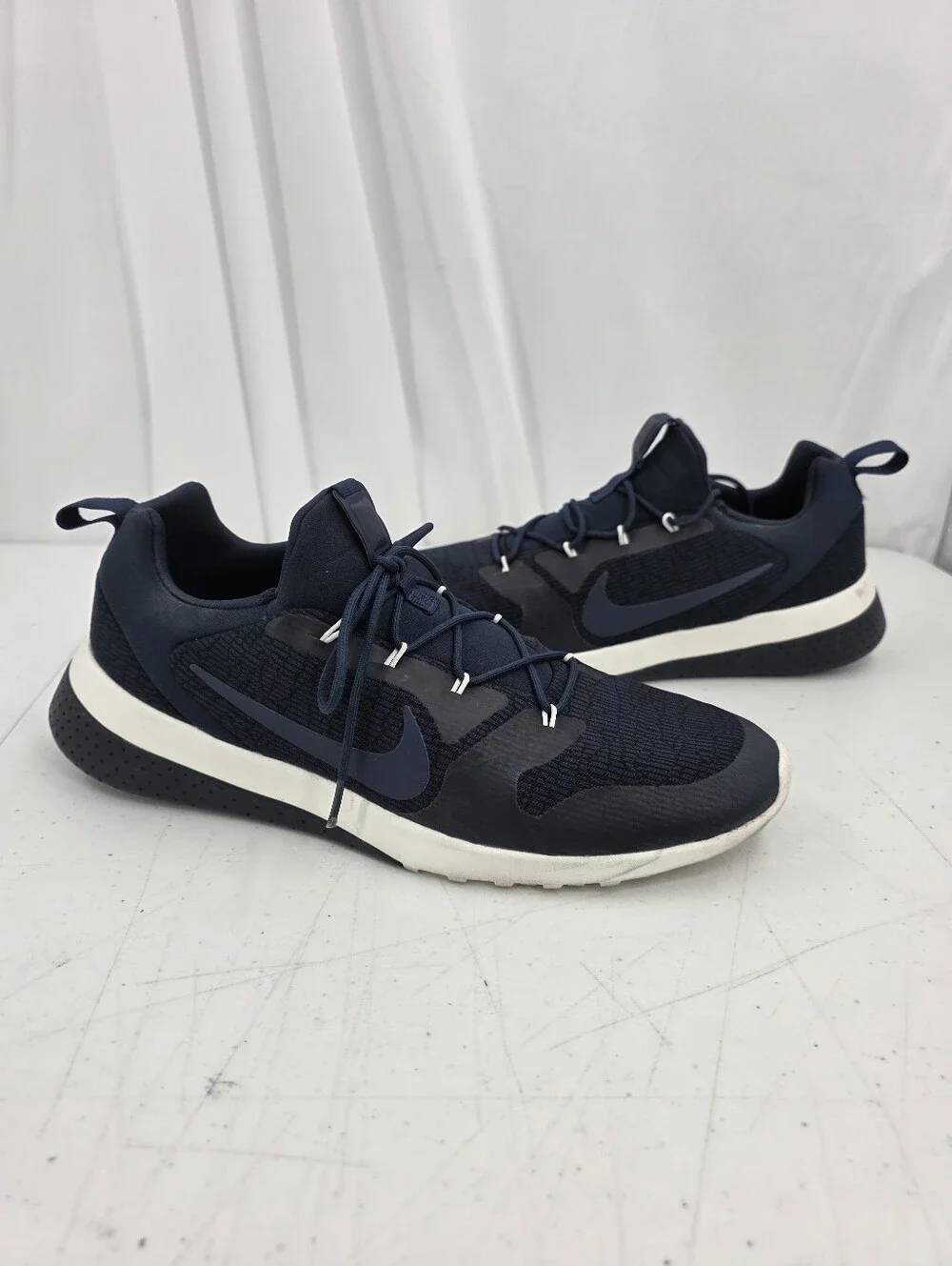 Nike Ck Racer 916780-402 Navy Blue White‎ & Obsidian Black  Men's 11.5 Sneakers.